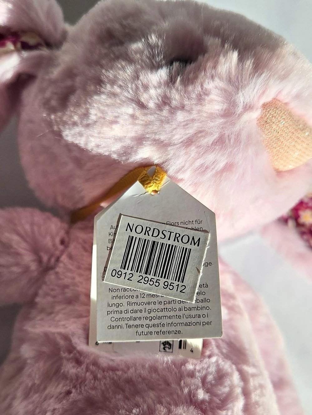 Jellycat Thistlepop Blossom Luxe Bunny Pink Purple Floral Bunny NWT - Picture 8 of 11